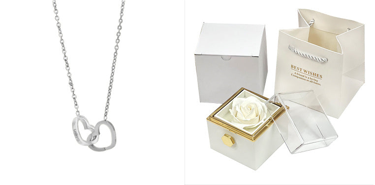 Rotating Soap Flower Rose Gift Box Creative Rotating Rose Jewelry Packaging Box Valentine's Day Gift For Women - 𝓢𝓱𝓸𝓹𝓵𝓮𝓬𝔂