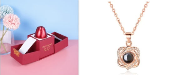 Hot Valentine's Day Gifts Metal Rose Jewelry Gift Box Necklace For Wedding Girlfriend Necklace Gifts - 𝓢𝓱𝓸𝓹𝓵𝓮𝓬𝔂