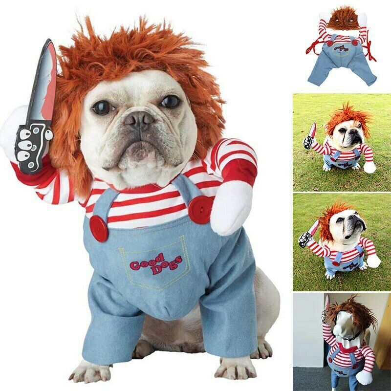Halloween Pet Costume Pet Dog Funny Clothes Adjustable Dog Cosplay Costume Scary Costume Party Gatherings - 𝓢𝓱𝓸𝓹𝓵𝓮𝓬𝔂