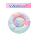 Fluffy Donut Dog Bed  Warm Soft Long Plush Pet Cushion Dog House Cat  Bed Washable Pet Sofa Mat Calming Samll Large Dog Beds - 𝓢𝓱𝓸𝓹𝓵𝓮𝓬𝔂