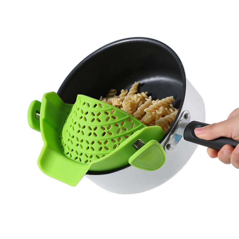 Kitchen Gadgets Silicone Pot Side Drain Stopper - 𝓢𝓱𝓸𝓹𝓵𝓮𝓬𝔂