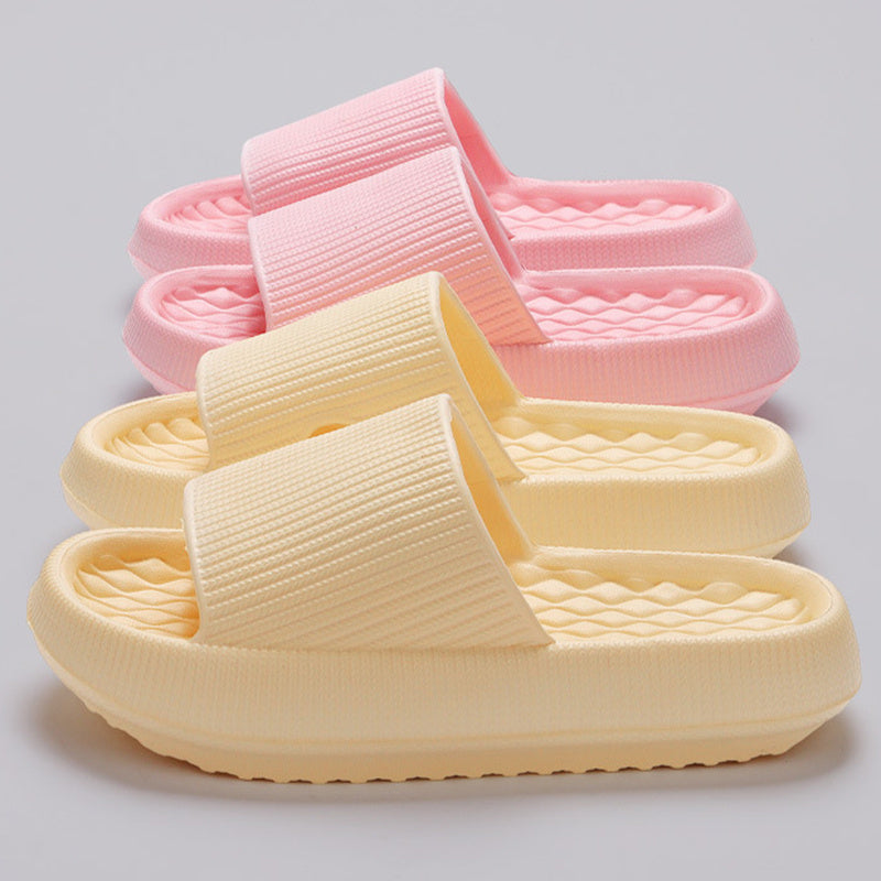 Summer EVA Slippers Solid Color Rhombus Stripe Anti-slip Slippers New Women's Home Shoes - 𝓢𝓱𝓸𝓹𝓵𝓮𝓬𝔂