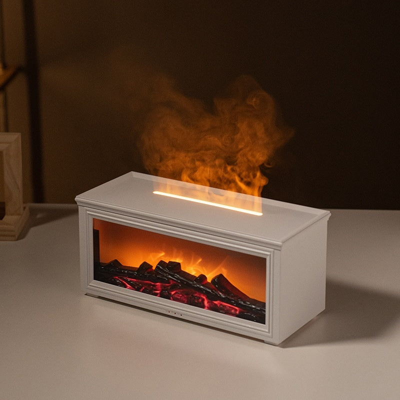 Simulation 3d Fireplace Flame Aroma Diffuser Household Desk