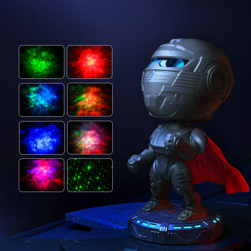 Hot-selling Mecha Samurai Starry Sky Projection Night Light, An Ambient Light That Can Be Customized. It's A Popular Cross-border Product, A Small Night Light For Children's Bedrooms. - 𝓢𝓱𝓸𝓹𝓵𝓮𝓬𝔂