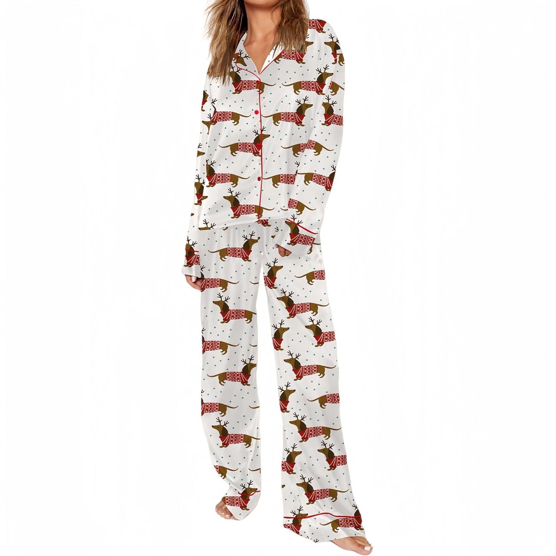 Casual Plus Size Temperament Christmas Tree Printing Suit - 𝓢𝓱𝓸𝓹𝓵𝓮𝓬𝔂
