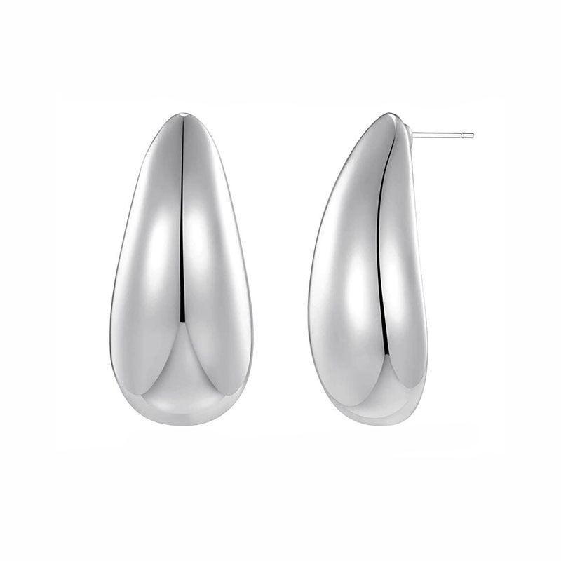 Metal Water Drop Earrings With A Sense Of Niche Luxury - 𝓢𝓱𝓸𝓹𝓵𝓮𝓬𝔂