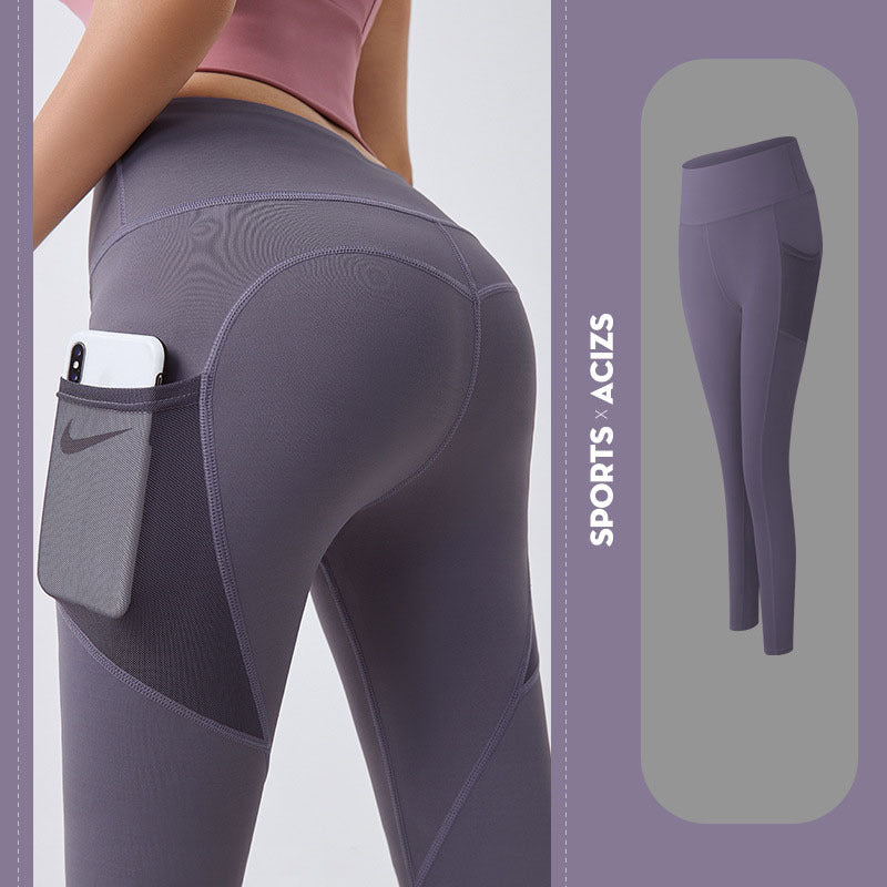 Yoga Pants Women With Pocket Leggings Sport Girl Gym Leggings Women Tummy Control Jogging Tights Female Fitness Pants - 𝓢𝓱𝓸𝓹𝓵𝓮𝓬𝔂