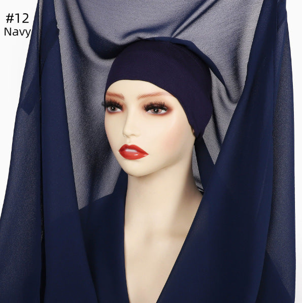 Lazy Chiffon Convenient Headscarf Magnetic Buckle Fixed - 𝓢𝓱𝓸𝓹𝓵𝓮𝓬𝔂