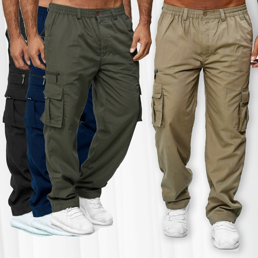 Men's Casual Multi-pocket Loose Straight Cargo Pants - 𝓢𝓱𝓸𝓹𝓵𝓮𝓬𝔂