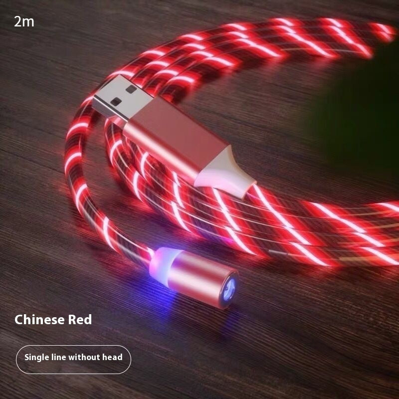 Magnetic Charging Cable Streamer Fast Charging Cable Lighting Micro USB Cable LED Magnet Charger Type-C Cable - 𝓢𝓱𝓸𝓹𝓵𝓮𝓬𝔂