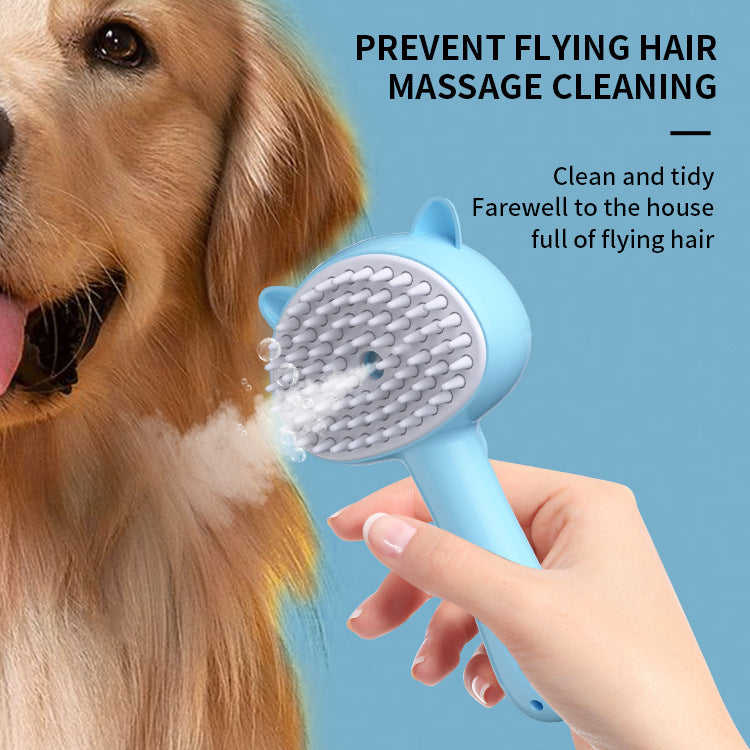 Hair Cleaning Brush With Mist Multifunctional Cat Grooming Brush Rechargeable Self Cleaning Slicker Brush For Pets Dogs & Catsb Pet Products - 𝓢𝓱𝓸𝓹𝓵𝓮𝓬𝔂