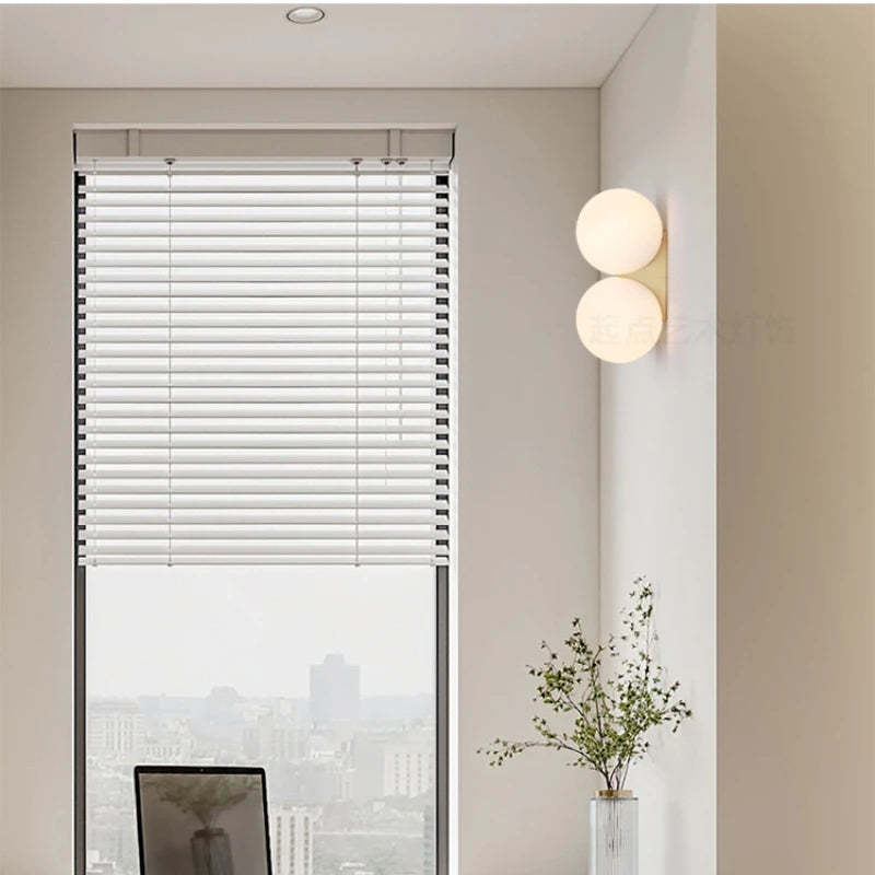 Bedroom Bedside Lamp Simple Glass Ball Wall Lamp - 𝓢𝓱𝓸𝓹𝓵𝓮𝓬𝔂