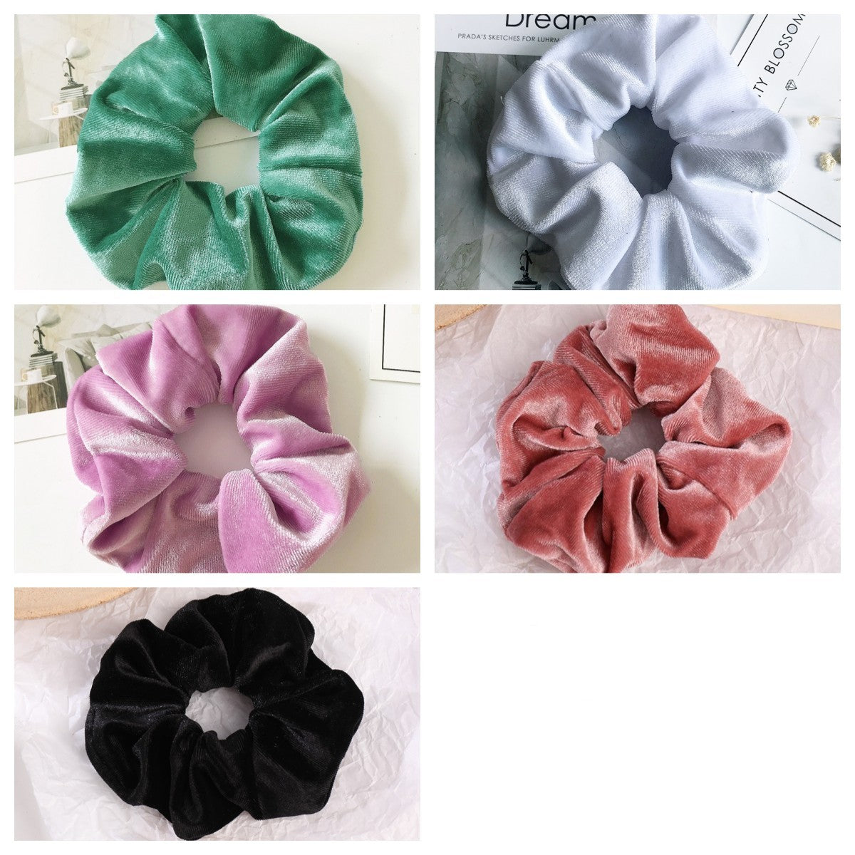Flannel Hair Tie Hair Rope Amazon Velvet Fashion Ponytail Hair Accessories - 𝓢𝓱𝓸𝓹𝓵𝓮𝓬𝔂
