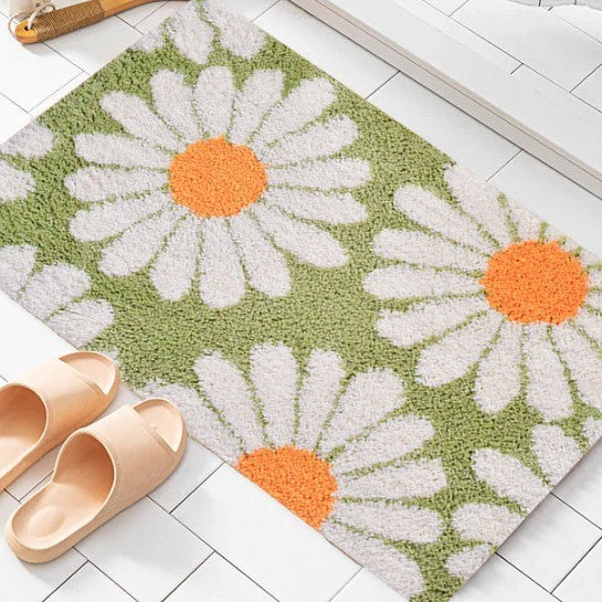 Cashmere-like Floor Mat Cross-border Flower Home Bathroom Non-slip Floor Mat - 𝓢𝓱𝓸𝓹𝓵𝓮𝓬𝔂
