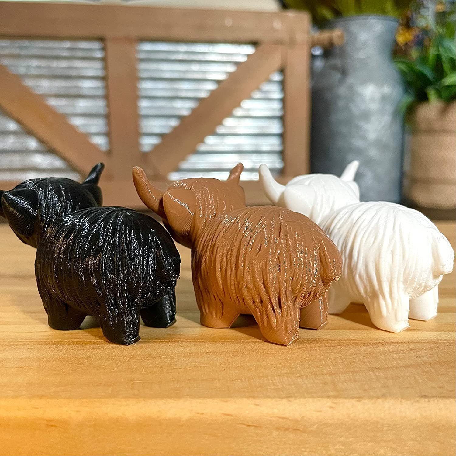 Creative Home Animal Highland Cow Ornaments Decorations - 𝓢𝓱𝓸𝓹𝓵𝓮𝓬𝔂