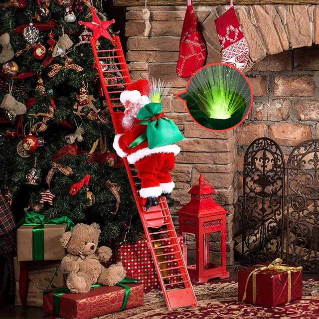 Santa Claus Climbing Ladder Electric Santa Claus Climbing Ladder - 𝓢𝓱𝓸𝓹𝓵𝓮𝓬𝔂