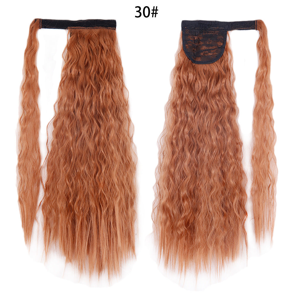 Ponytail Wig Water Wave Velcro Banding Chemical Fiber High Temperature Silk - 𝓢𝓱𝓸𝓹𝓵𝓮𝓬𝔂