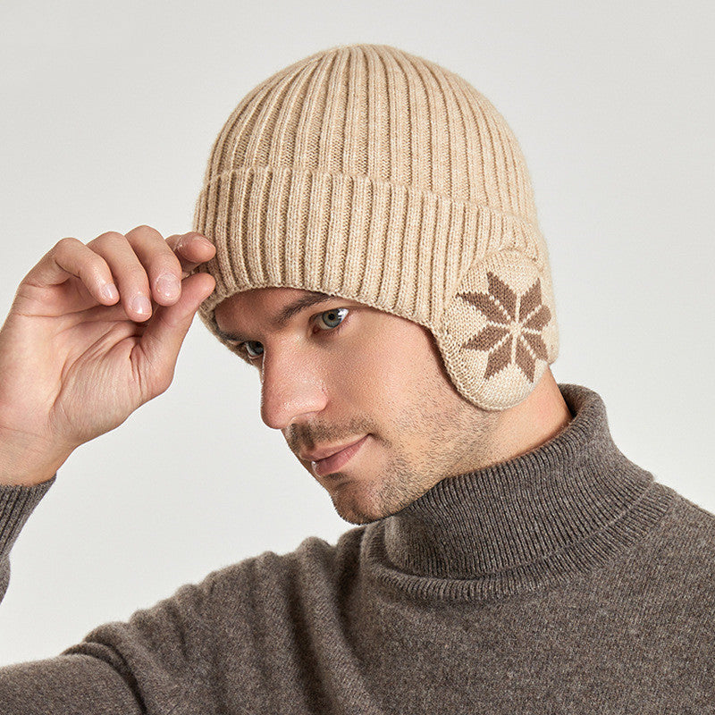 Thermal Knitting Woolen Cap Men's Fleece-lined Thickened Winter Trending Products - 𝓢𝓱𝓸𝓹𝓵𝓮𝓬𝔂