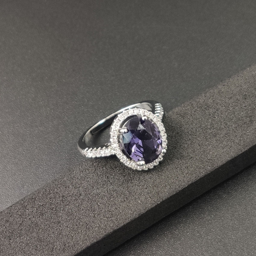 Luxury Zircon Round Ring Full Of Diamonds Ring Engagement Wedding First Ornament - 𝓢𝓱𝓸𝓹𝓵𝓮𝓬𝔂