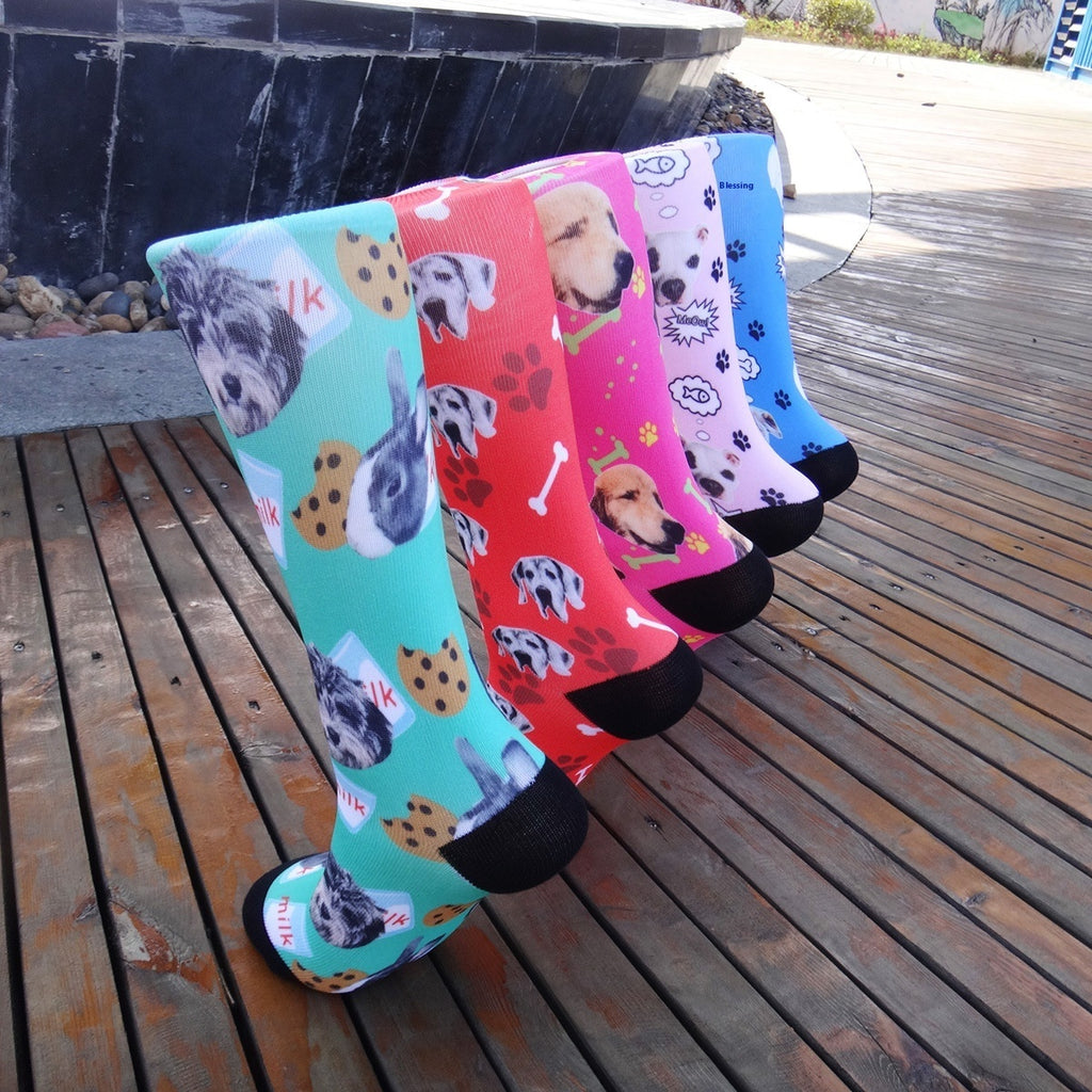 Cartoon Pet Head Face Socks - 𝓢𝓱𝓸𝓹𝓵𝓮𝓬𝔂