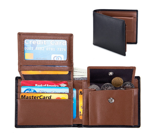 Men's Short Wallet Genuine Leather Trifold Wallet - 𝓢𝓱𝓸𝓹𝓵𝓮𝓬𝔂