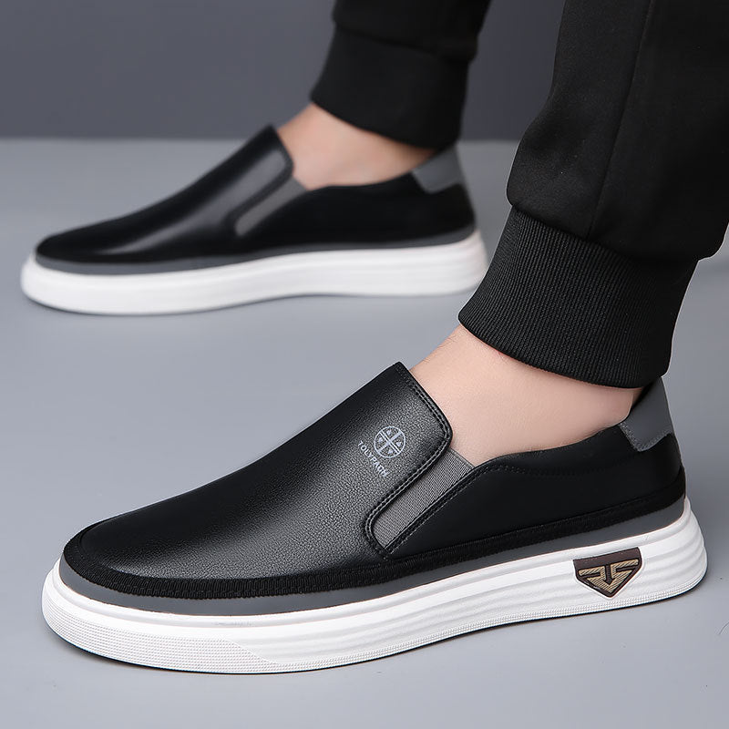 Lazy Slip On Men's Casual Leather Shoes - 𝓢𝓱𝓸𝓹𝓵𝓮𝓬𝔂