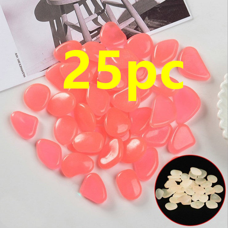 Luminous Stones Fluorescent Aquarium Pebbles Fish Tank Garden Luminous Stones
