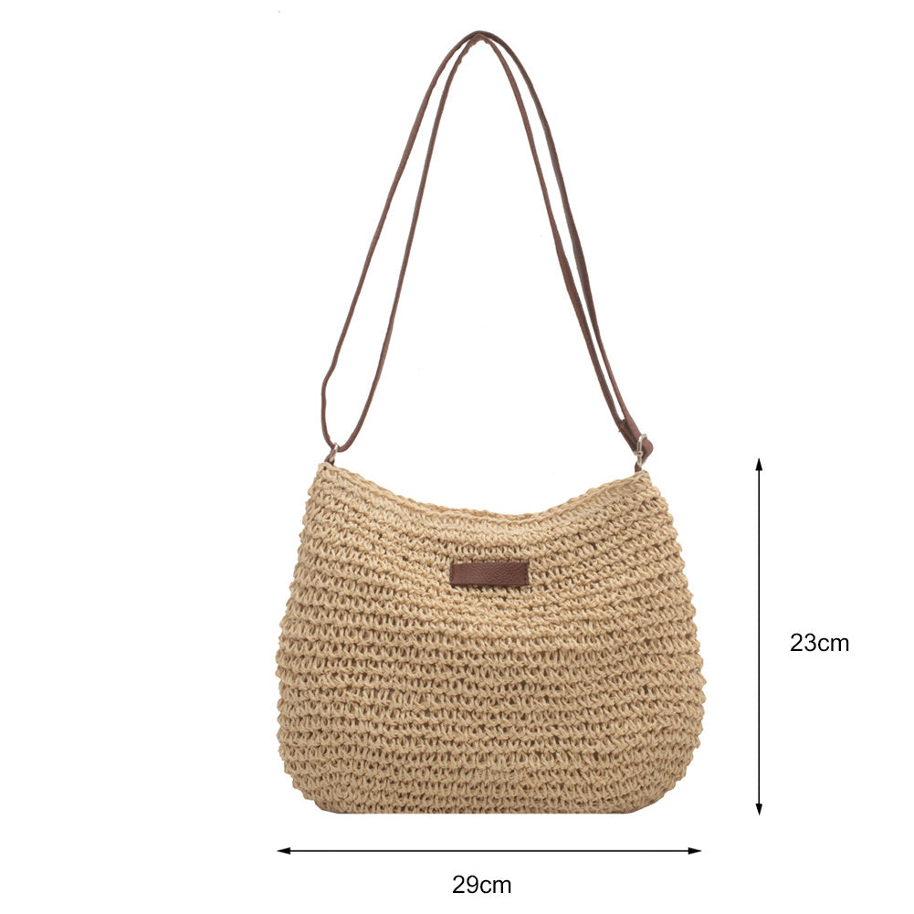 Niche Design Vacation Straw Tote Bag - 𝓢𝓱𝓸𝓹𝓵𝓮𝓬𝔂