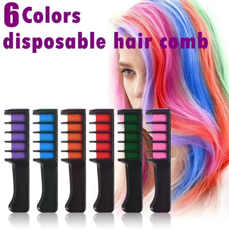 Temporary Mini Disposable Crayons Hair Color Dyeing Mascara Dye Chalk Box With Brush - 𝓢𝓱𝓸𝓹𝓵𝓮𝓬𝔂