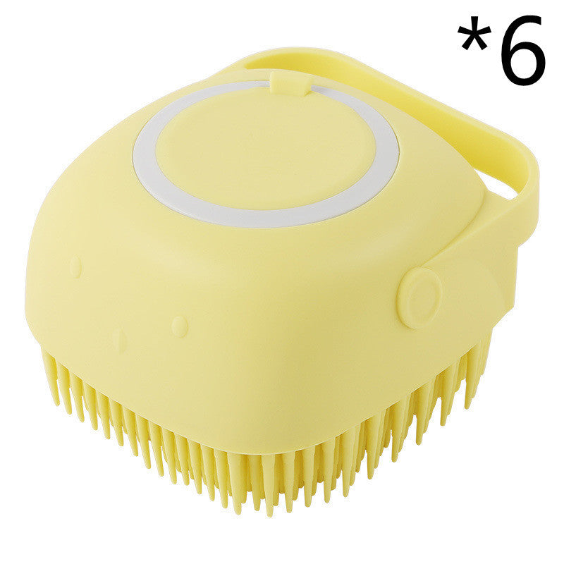 Silicone Dog Bath Massage Gloves Brush Pet Cat Bathroom Cleaning Tool Comb Brush For Dog Can Pour Shampoo Dog Grooming Supplies - 𝓢𝓱𝓸𝓹𝓵𝓮𝓬𝔂