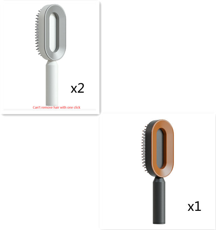 Self Cleaning Hair Brush For Women One-key Cleaning Hair Loss Airbag Massage Scalp Comb Anti-Static Hairbrush - 𝓢𝓱𝓸𝓹𝓵𝓮𝓬𝔂