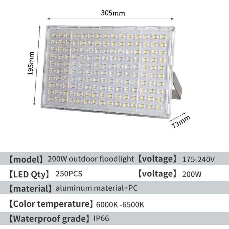 LED Floodlights, Outdoor Waterproof Industrial Workshops, Factory Buildings, Outdoor Lighting, Courtyards, Exploratory Streetlights, Ultra Bright And Strong Light - 𝓢𝓱𝓸𝓹𝓵𝓮𝓬𝔂