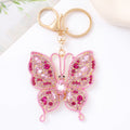 Metal Rhinestone Butterfly Keychain Small Pendant - 𝓢𝓱𝓸𝓹𝓵𝓮𝓬𝔂