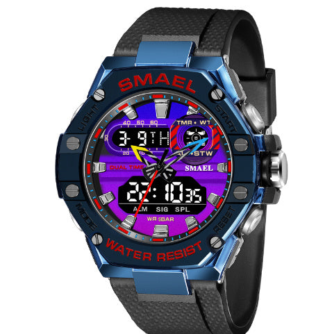 Digital Alloy Electronic Watch Men - 𝓢𝓱𝓸𝓹𝓵𝓮𝓬𝔂