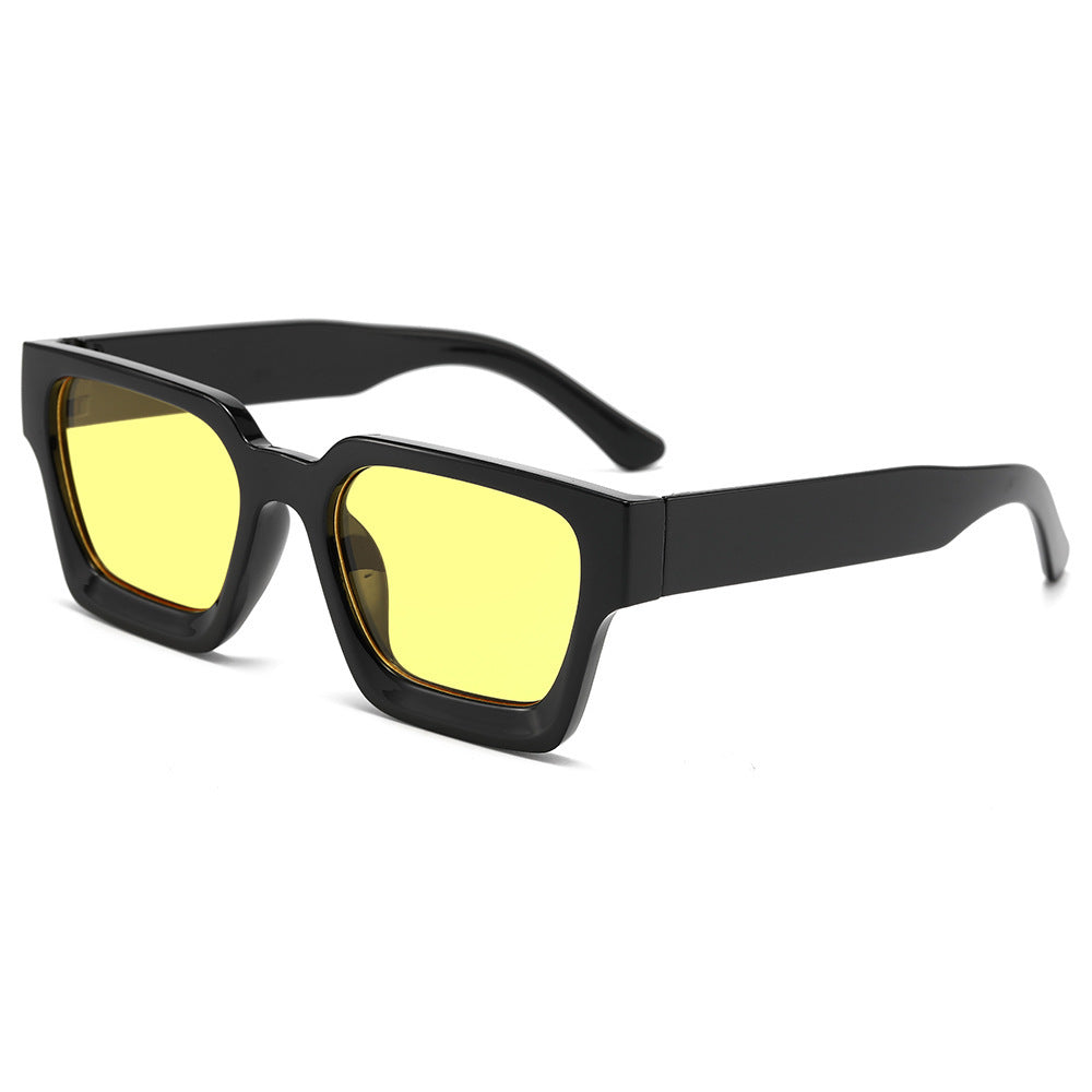 Classic Thick Square Frame Sunglasses Men's Driving UV Protection - 𝓢𝓱𝓸𝓹𝓵𝓮𝓬𝔂