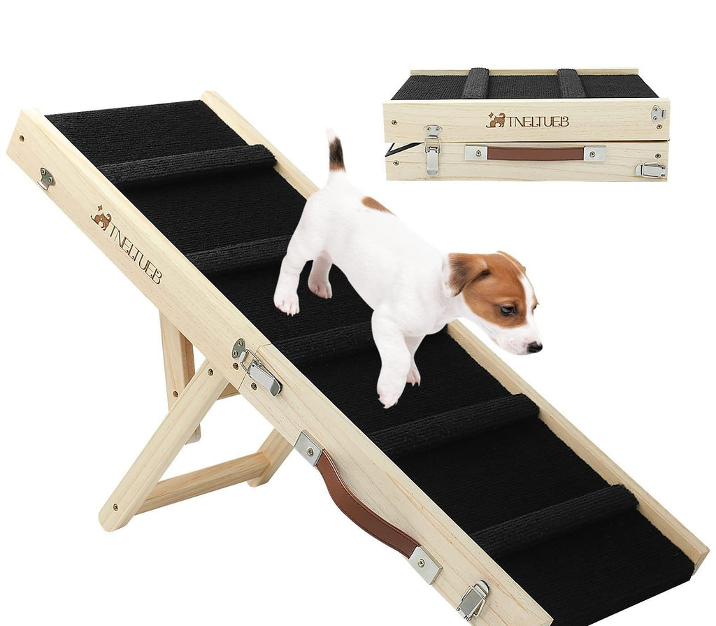 Wooden Adjustable Pet Dog Ladder Foldable Portable Non-slip Ramp - 𝓢𝓱𝓸𝓹𝓵𝓮𝓬𝔂