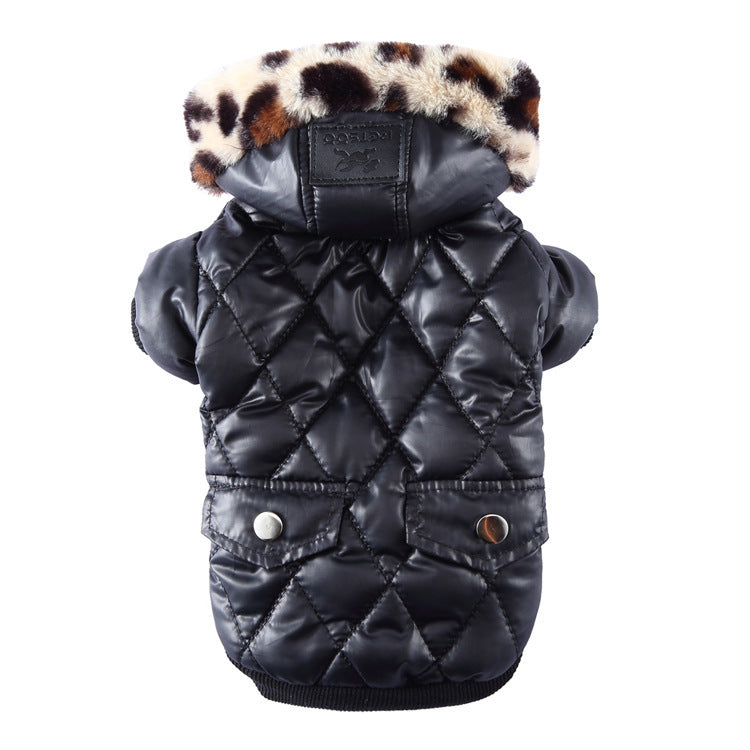 Cross-border pet supplies pet clothes dog clothes autumn and winter fur collar coat pet dog clothing - 𝓢𝓱𝓸𝓹𝓵𝓮𝓬𝔂