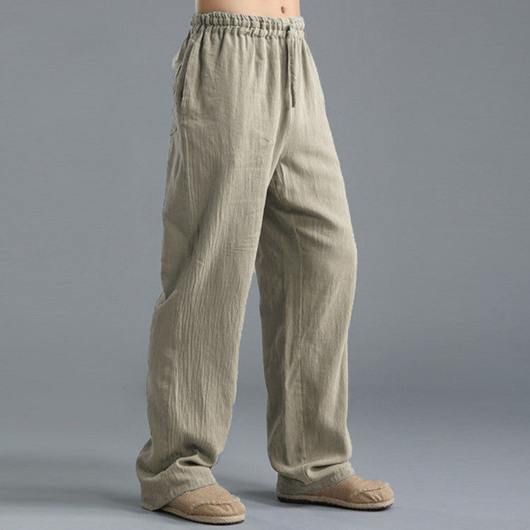 Men's Breathable Linen Loose Casual Sports Pants - 𝓢𝓱𝓸𝓹𝓵𝓮𝓬𝔂