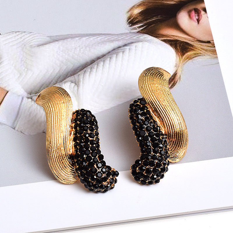 European And American Style Trendy Earrings Diamond - 𝓢𝓱𝓸𝓹𝓵𝓮𝓬𝔂