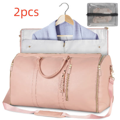 Large Capacity Travel Duffle Bag Women's Handbag Folding Suit Bag Waterproof Clothes Totes - 𝓢𝓱𝓸𝓹𝓵𝓮𝓬𝔂