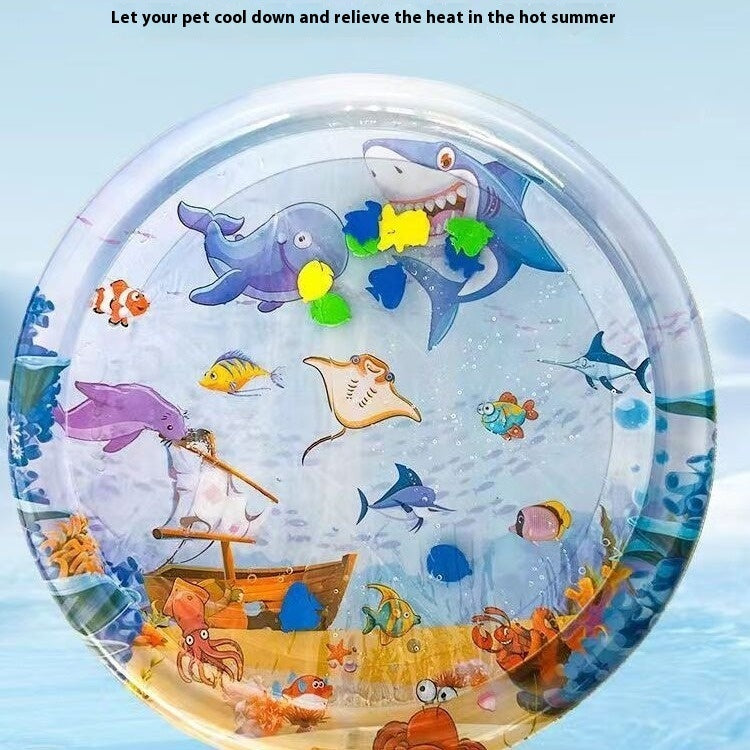 Summer Cooling Pet Water Bed Cushion Ice Pad Dog Sleeping Square Mat For Puppy Dogs Cats Pet Kennel Cool Cold - 𝓢𝓱𝓸𝓹𝓵𝓮𝓬𝔂