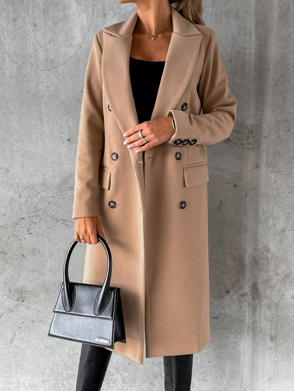 Fashion Casual Woolen Coat Women - 𝓢𝓱𝓸𝓹𝓵𝓮𝓬𝔂