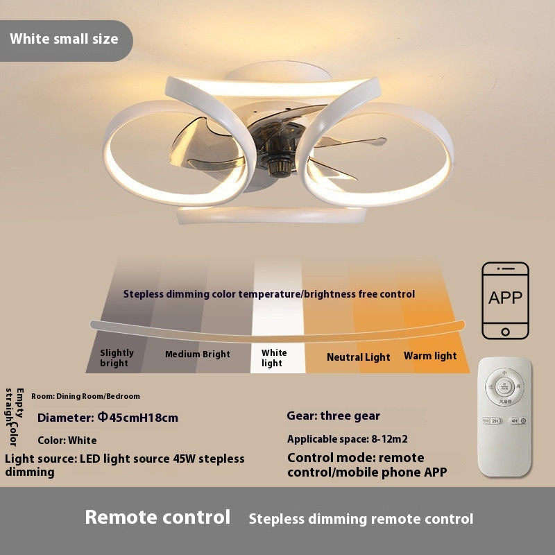 Bedroom Fan Lamp Simple Ceiling Light With Fan - 𝓢𝓱𝓸𝓹𝓵𝓮𝓬𝔂