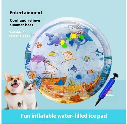 Summer Cooling Pet Water Bed Cushion Ice Pad Dog Sleeping Square Mat For Puppy Dogs Cats Pet Kennel Cool Cold - 𝓢𝓱𝓸𝓹𝓵𝓮𝓬𝔂