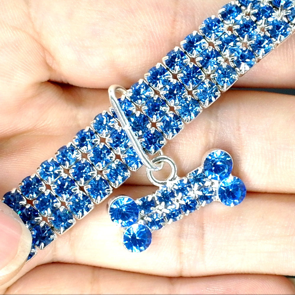 Bling Rhinestone Dog Collar Crystal Puppy Chihuahua Pet Dog Collars Leash For Small Medium Dogs Cats - 𝓢𝓱𝓸𝓹𝓵𝓮𝓬𝔂