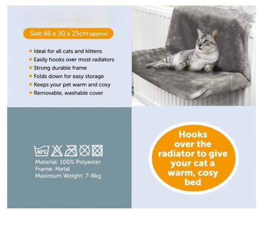 Iron Frame Cat Bed Cat Hammock Radiator Bed - 𝓢𝓱𝓸𝓹𝓵𝓮𝓬𝔂