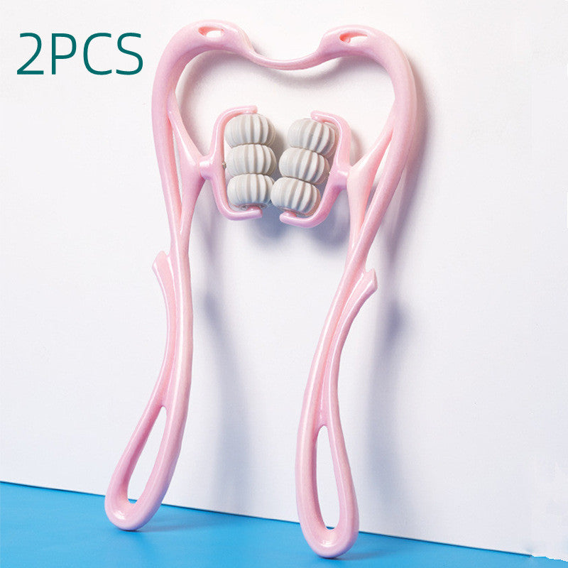 Multifunctional Manual Six-wheel Neck Massager Massage Relieve Roller Massage Tool - 𝓢𝓱𝓸𝓹𝓵𝓮𝓬𝔂