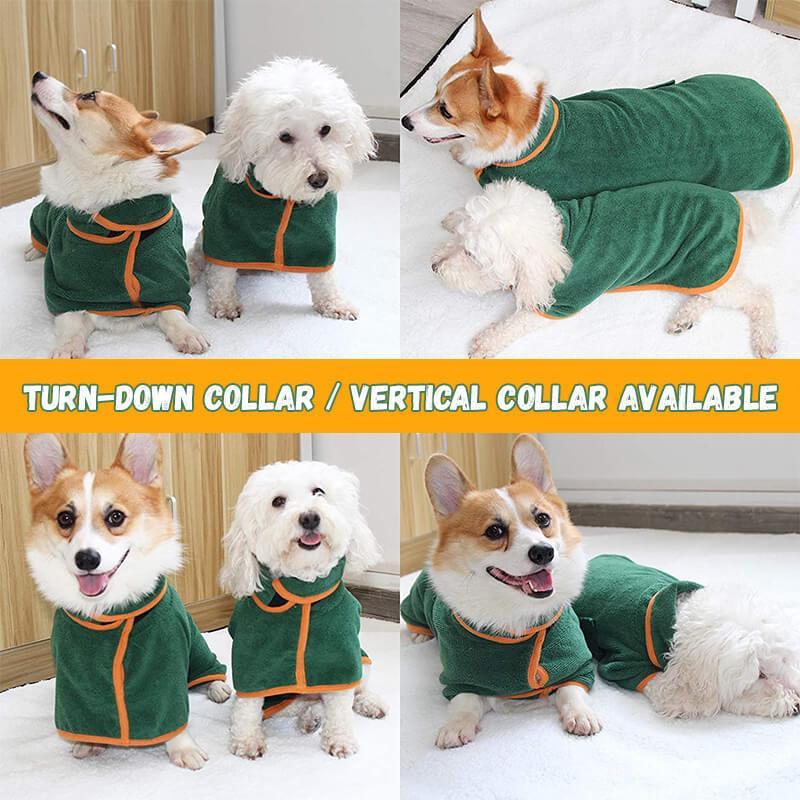 Absorbent Pet Bathrobe With Waist-wrapped Microfiber - 𝓢𝓱𝓸𝓹𝓵𝓮𝓬𝔂