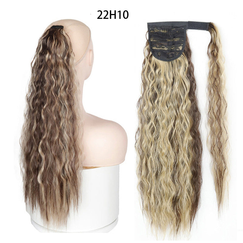 Ponytail Wig Water Wave Velcro Banding Chemical Fiber High Temperature Silk - 𝓢𝓱𝓸𝓹𝓵𝓮𝓬𝔂
