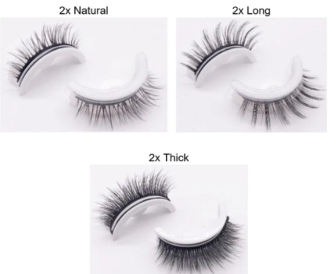 Reusable 3D Mink Lashes Natural False Eyelashes Self Adhesive Fake Glue Free Makeup Eyelash Extension Silk - 𝓢𝓱𝓸𝓹𝓵𝓮𝓬𝔂